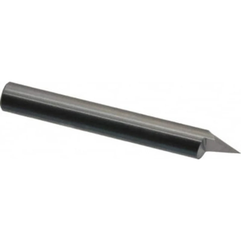 LMT Onsrud LP 60 1/4 Shank Diam, 0.005 Cut Diam, 2 OAL Conical Point Engraving Cutters Uncoated, 1/2 LOC, 1 Flute, 0....